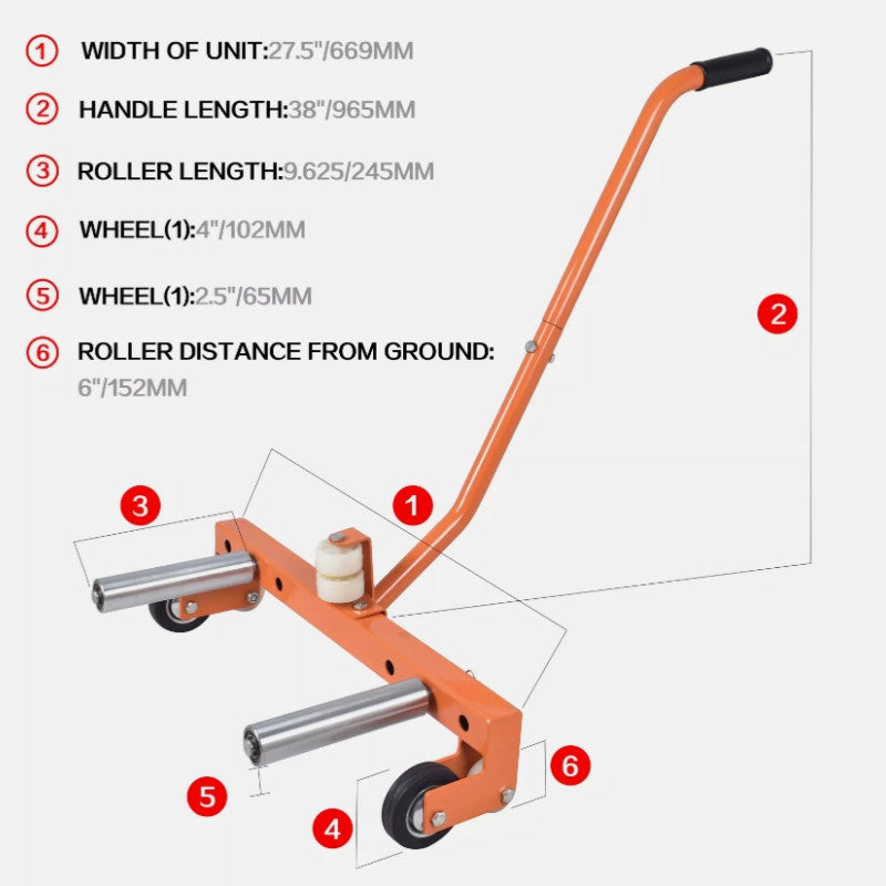 Heavy-Duty Adjustable Tire Wheel Dolly Car Truck Tire Dolly Wheel Dolly