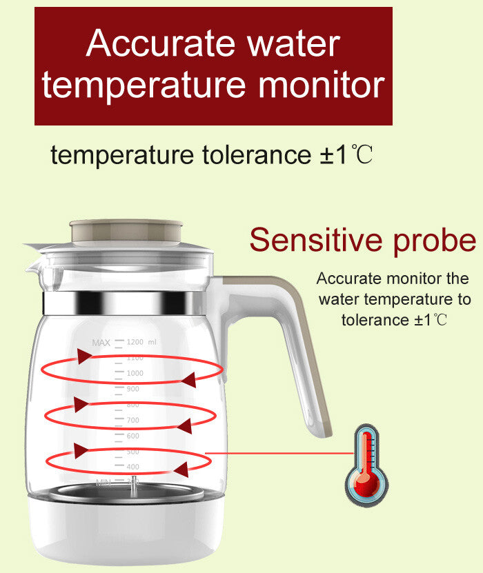 1.2L Electric Baby Milk Kettle Smart Constant Temperature Water Warmer Kettle
