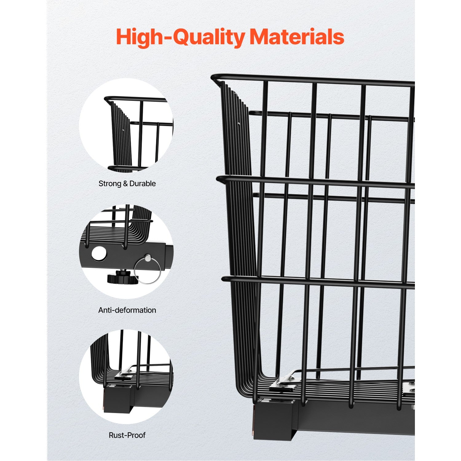 Heavy Duty Rear Basket for Mobility Scooters - 22 lbs Capacity, Easy Install