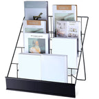 Book Display Rack Comic Book Greeting Card Stand Tabletop Magazine CD Holder