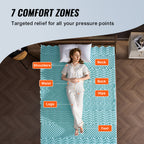Queen Size Cooling Gel Memory Foam Mattress Topper - 2 Inch Comfort Layer
