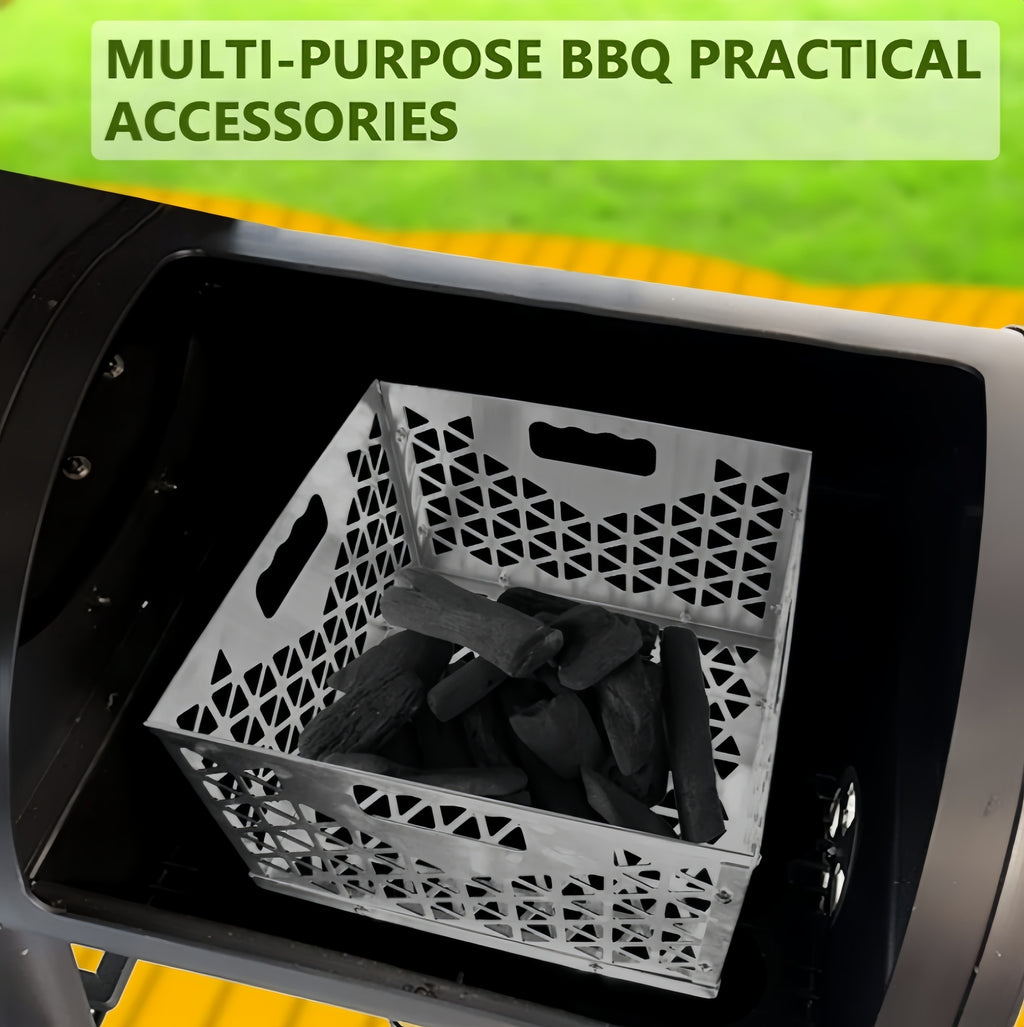 12in Charcoal Firebox Basket for Oklahoma Bandera Stainless Steel Offset Smoker