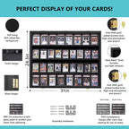 Graded Sports Card Display Case UV Protection Acrylic Baseball Card Display Case