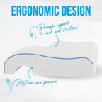 Couples Pillow Arched Cuddle Pillow with Arm Hole Slow Breathable Memory Foam AU
