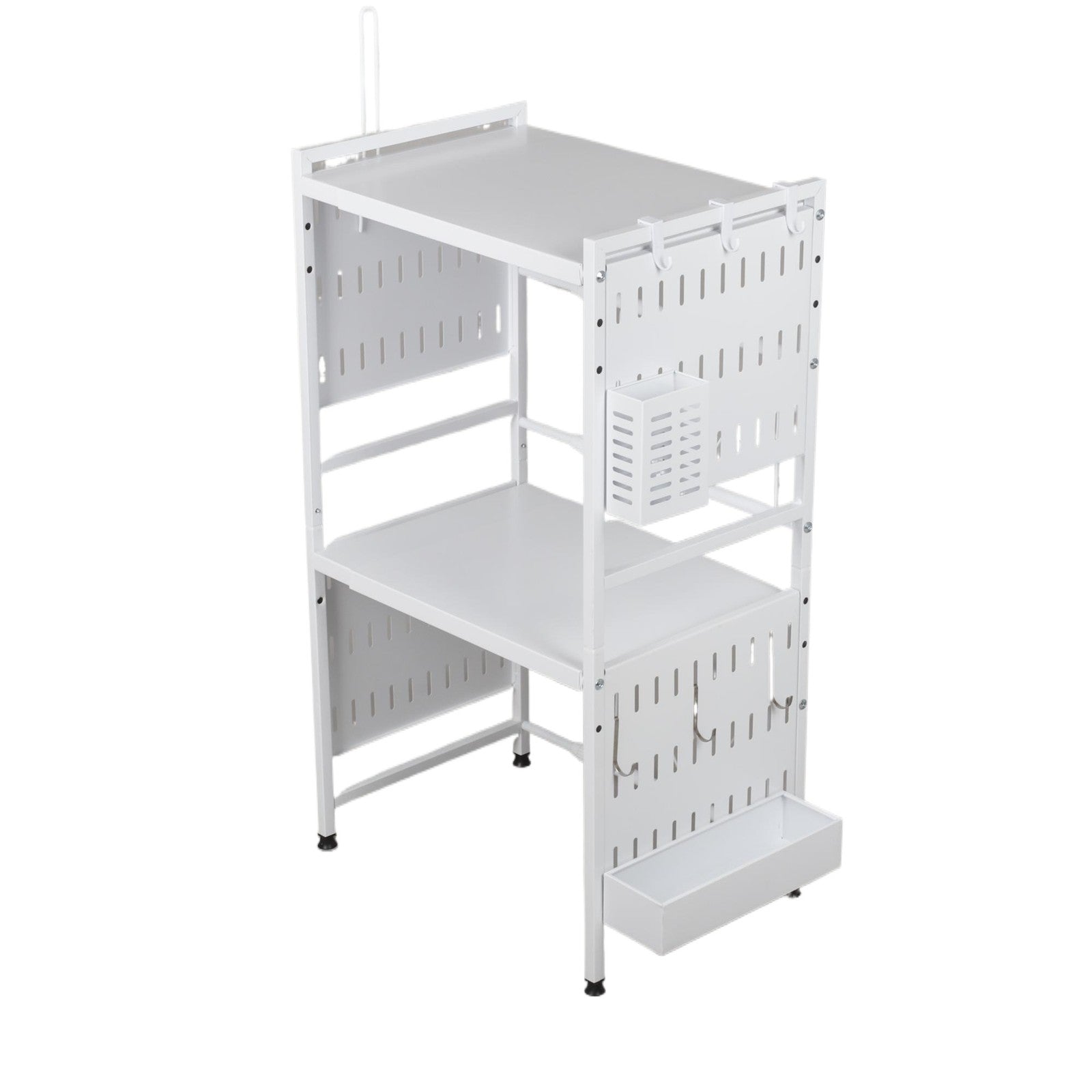 3Tier Microwave Oven Rack Expandable Stand Kitchen Utensils Tableware Storage
