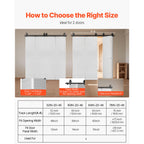 Bi-Folding Sliding Barn Door Track Kit 64" for Four 15" Panels