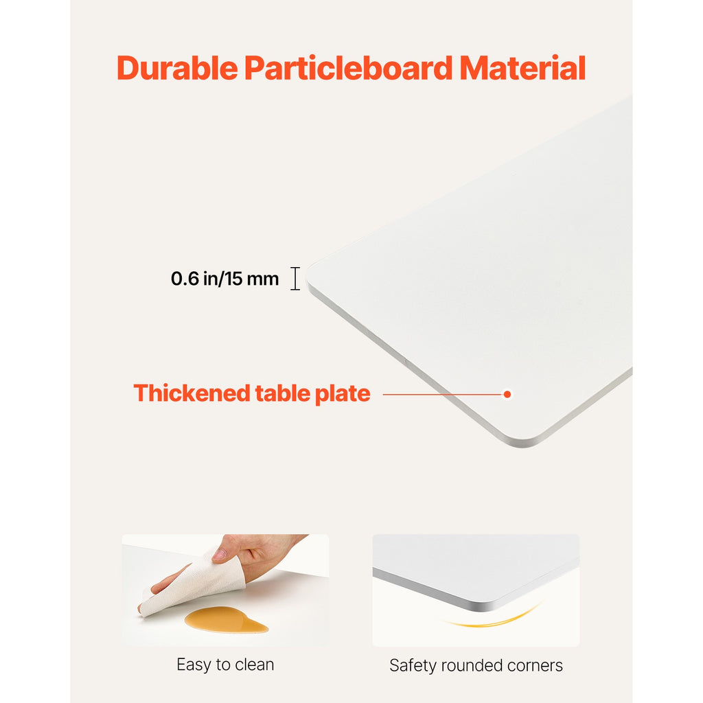 Adjustable Overbed Table with Hydraulic System and Hidden Wheels