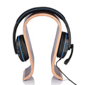 Wood Arch Headphone Stand Holder Hanger Walnut Earphone Headset Display Rack AU