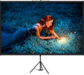 100" Portable Projector Screen with Adjustable Tripod for Indoor & Outdoor Use