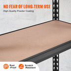Heavy Duty Metal Storage Shelving Unit with Adjustable Shelves and 2000 lbs Capacity