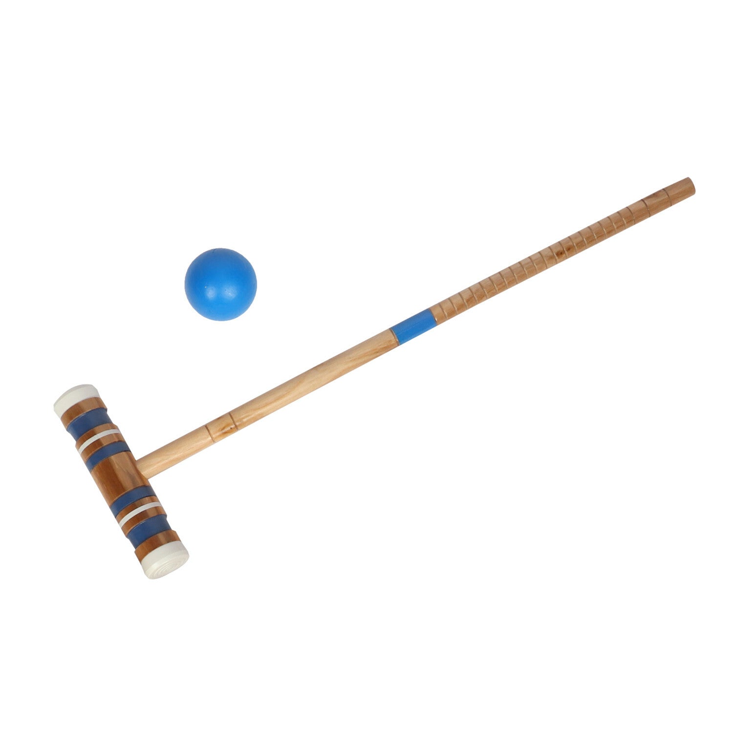 6-Players Croquet Set W/Wooden Mallets Ball Stakes For Lawn Backyard Wild Sports