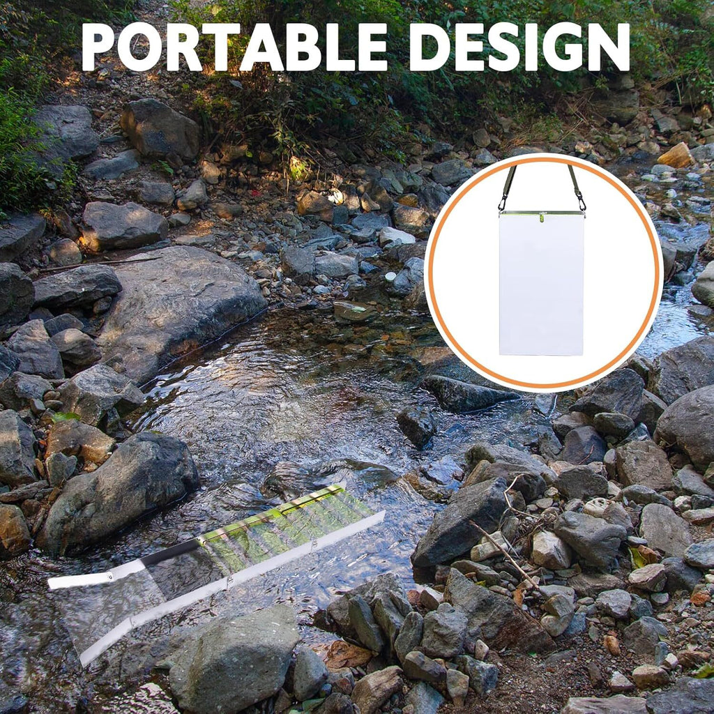 1.3m/50" Folding Aluminum Alloy Sluice Box Fossicking Prospecting Gold and Gems