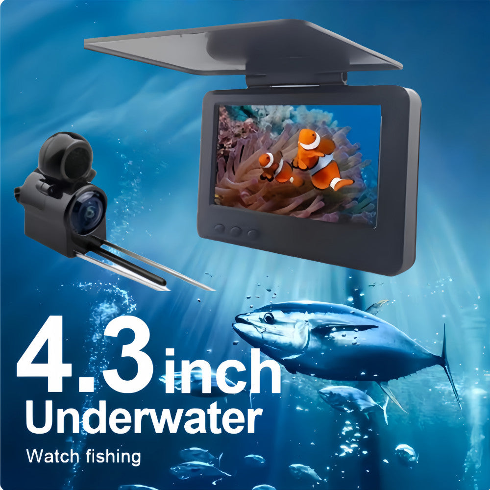 4.3" LCD Monitor Fish Finder Portable  Fishing Camera W/ 8 LED IR For Lake Sea