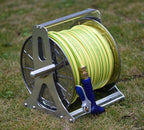 Steel Industrial Water Hose Reel Holder 1/2'' X 60M Capacity & Barb Fittings
