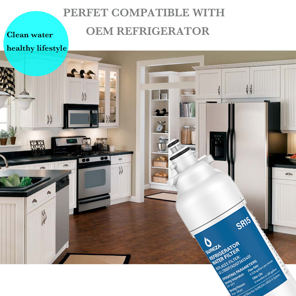 Premium Compatible Ice & Water Fridge Filter for LG LT800P ADQ73613401