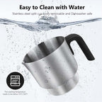 900ML Electric Milk Steamer and Frother Hot and Cold Foam Maker and Milk Warmer