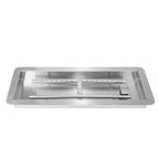24x8 inch Drop-in Fire Pit Pan with H-shape Burner Kit, 120,000 BTU