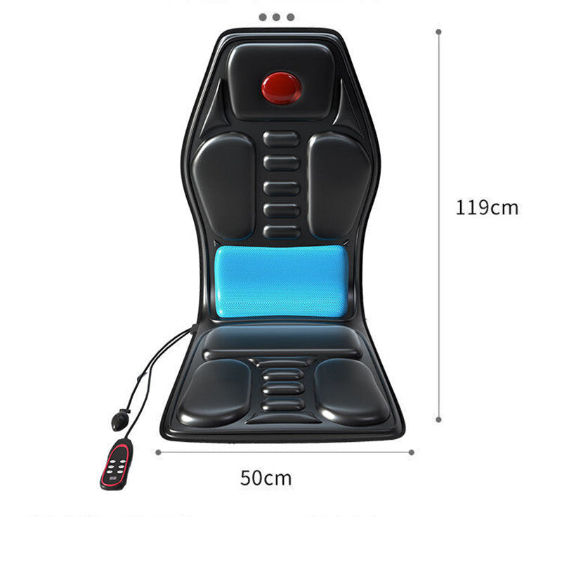 Massage Seat Cushion with Heating Lumbar Support 9 Massage Modes Fatigue Relief