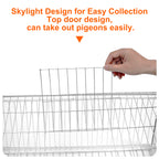 Birds Cage Small Animals Catch Trap Four Sides One Way Entrance Anti-Escape Slot