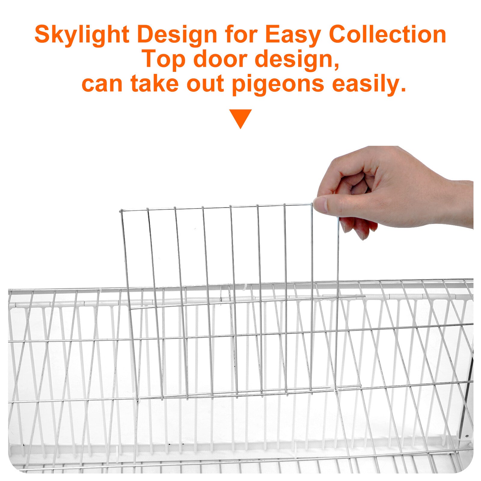 Birds Cage Small Animals Catch Trap Four Sides One Way Entrance Anti-Escape Slot