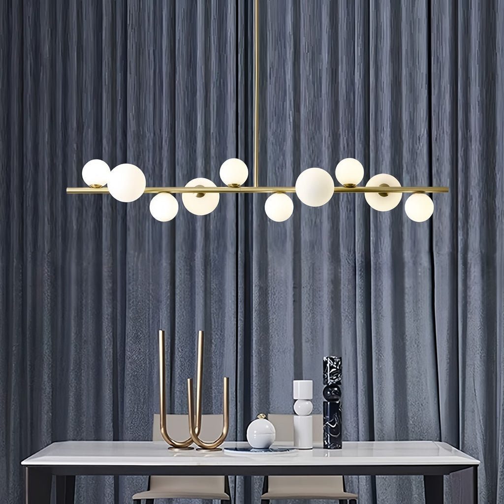 Modern Globe Chandelier LED Pendant Light Dining Room LED Chandelier 10 Lights