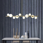 Modern Globe Chandelier LED Pendant Light Dining Room LED Chandelier 10 Lights