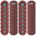80 Grit Metal Sanding Flap Discs 50PCS 5'' 125MM Abrasive Angle Grinder Wheels