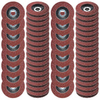 80 Grit Metal Sanding Flap Discs 50PCS 5'' 125MM Abrasive Angle Grinder Wheels