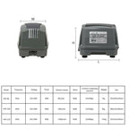 HAP-100 Hiblow Air Diaphragm Pump Aquarium Pond Septic Linear 100L/M 80W