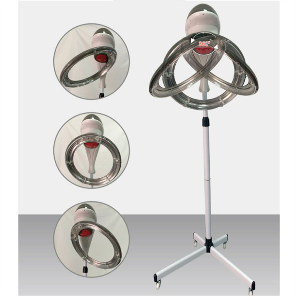 Standing Hair Dryer Accelerator Colour 360 Rotating Halo Rolling Salon Equipment