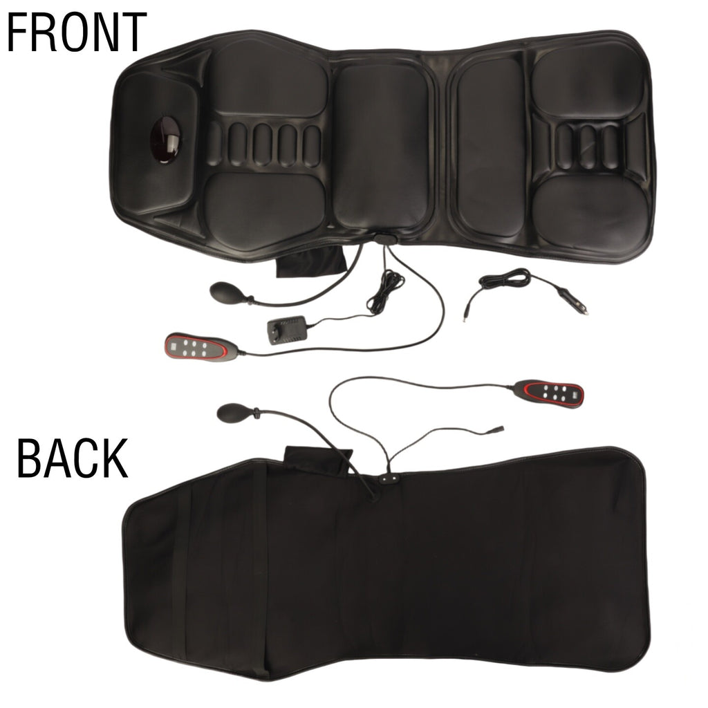 Massage Seat Cushion with Heating Lumbar Support 9 Massage Modes Fatigue Relief