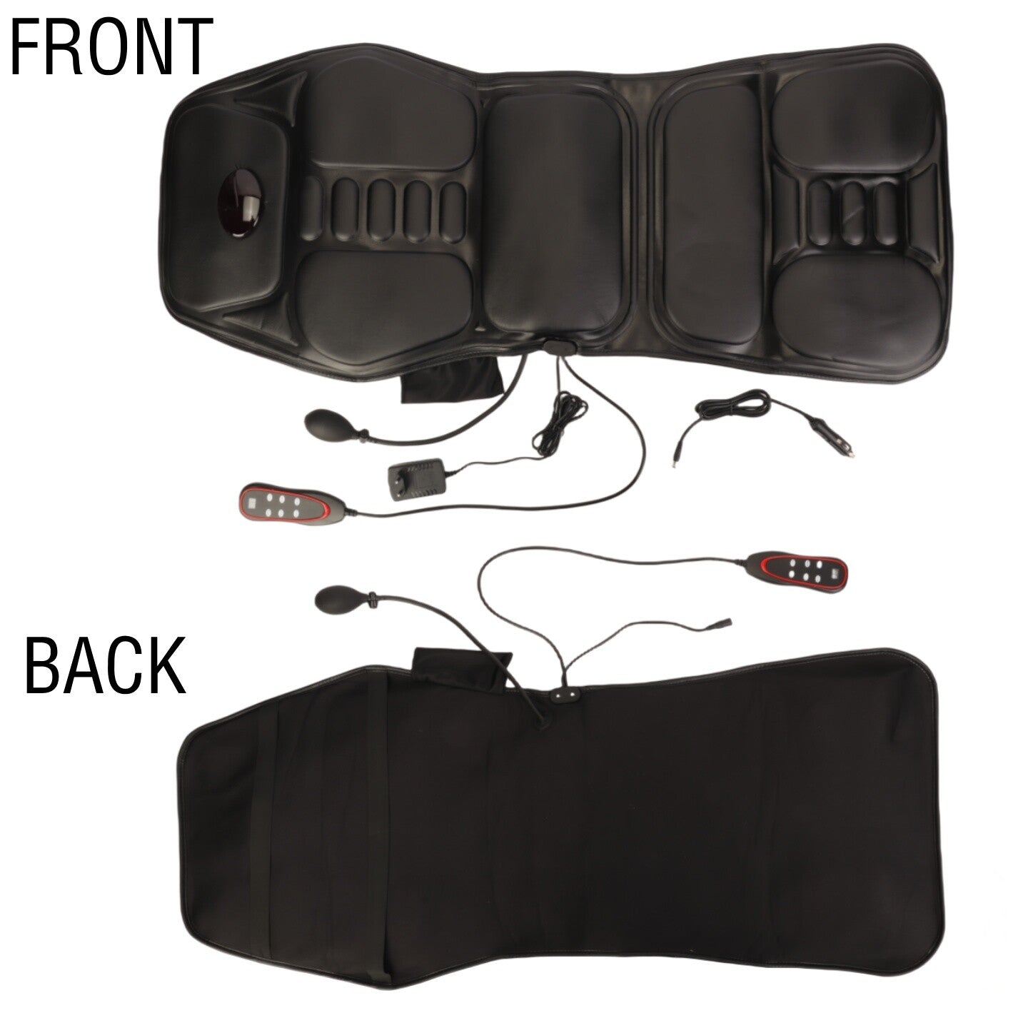 Massage Seat Cushion with Heating Lumbar Support 9 Massage Modes Fatigue Relief