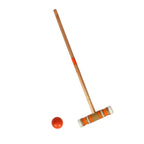6-Players Croquet Set W/Wooden Mallets Ball Stakes For Lawn Backyard Wild Sports