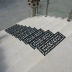 5x Rubber Stair Treads Non Slip Safety Outdoor Porch Floor Step Mats Staircase