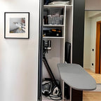 Hidden Ironing Board Wardrobe Cabinet Built-In Push Drop Down Ironing Board