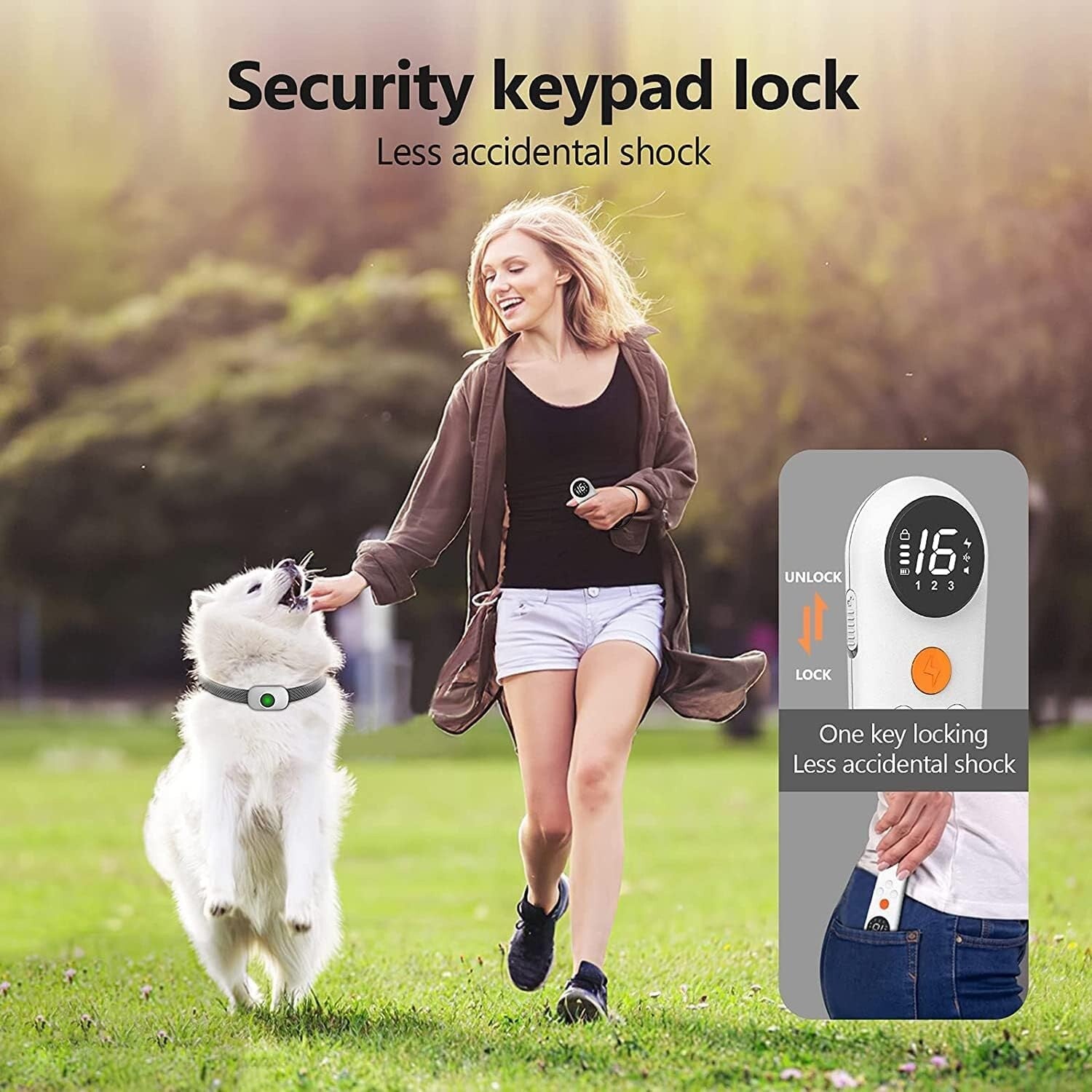 Anti Bark Pet Dog Training Collar Remote Control Obedience Collar E-Collar USB