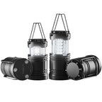 Collapsible LED Camping Lanterns with Magnetic Base - Set of 4 for Outdoor Use