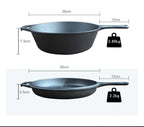 2 In 1 Cast Iron Dutch Oven Skillet 10" Cooker Pot for BBQ &Cooking & Frying Pan