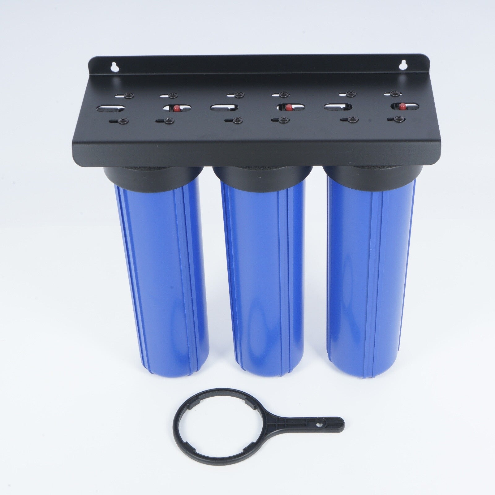 20"x4.5" Big Blue Whole 3 Stages Water Filter System Household Water Purifying