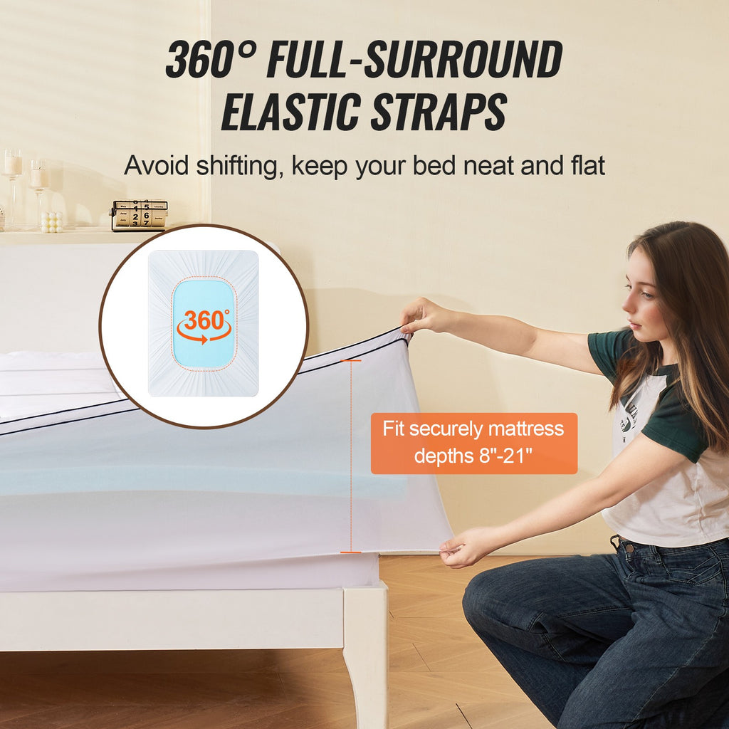 King Size Memory Foam Mattress Topper with Cooling Gel, 101.6 mm Thickness