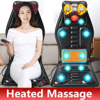 Massage Seat Cushion with Heating Lumbar Support 9 Massage Modes Fatigue Relief