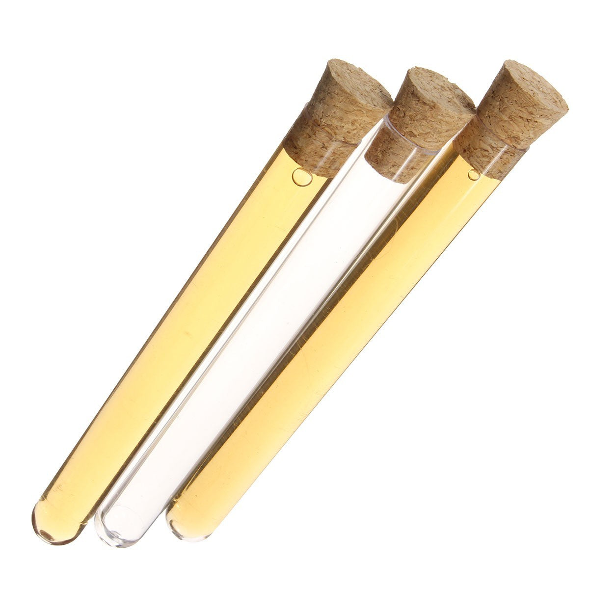 100pcs 20ML 16x150mm Test Tubes With Wood Cork Stopper Candy Party Wedding AU