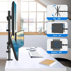 Quad Monitor Desk Mount 4 Monitor Stand Adjustable Screen Stand Can Tilt Swivel