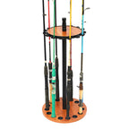 Vertical Fishing Rod Holder Storage Rack Floor Stand For 15 Fishing Pole Holder