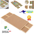 4-Drawer Puzzle Table Board 1000Pcs Wooden Puzzle Organizer Promote Parenthood