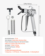 High-Pressure Airless Paint Spray Gun with 517 Tip for Versatile Applications