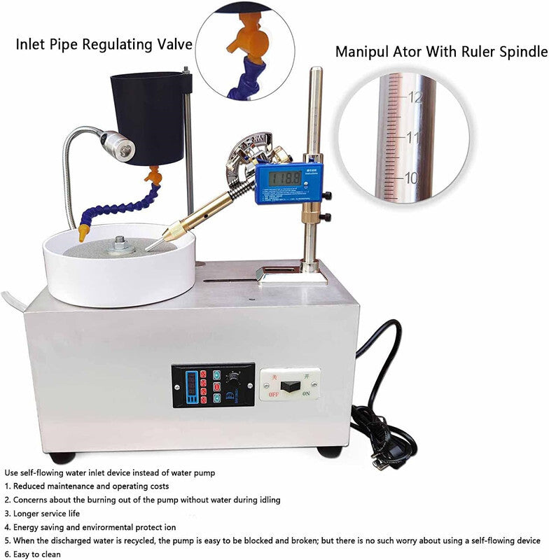 Gem Faceting Machine Digital Display Jade Grinding Faceted Gem Polishing