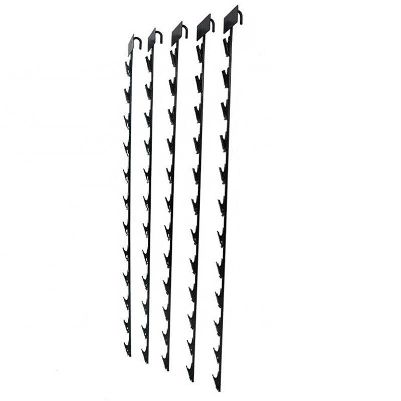 10x Metal Snack Hanging Strips Store Supermarket Shelf Merchandising Clip Strip