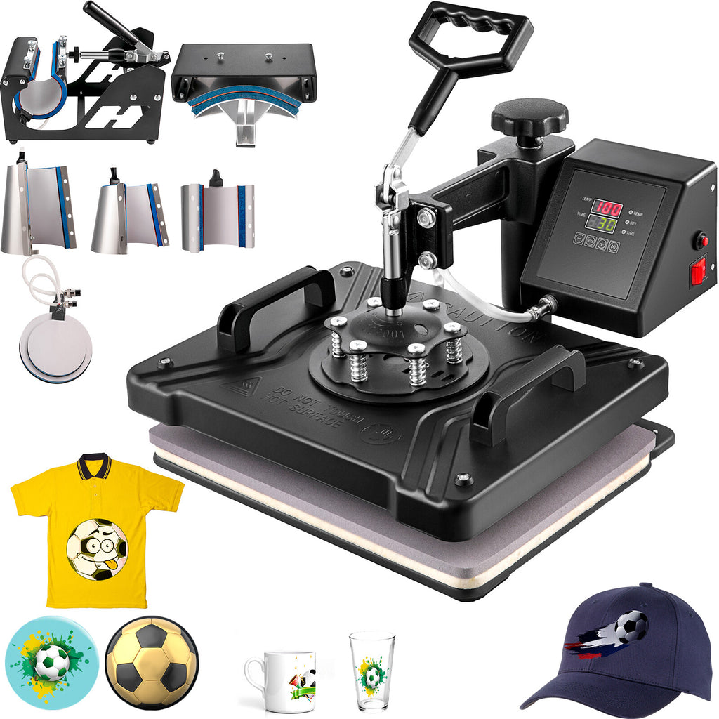 8-in-1 Digital Heat Press Machine for T-Shirts, Mugs, Caps, and More