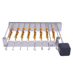 Electric Skewer Kabob Shish Automatic Rotating Rotisserie Grill Rack Outdoor BBQ
